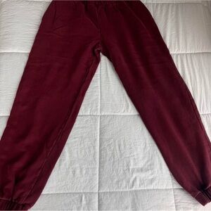 John Galt/brandy Melville maroon sweatpants